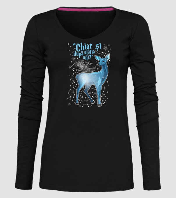 Harry Potter Valentine model negru pe tricou