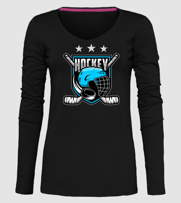Hockey model negru pe tricou