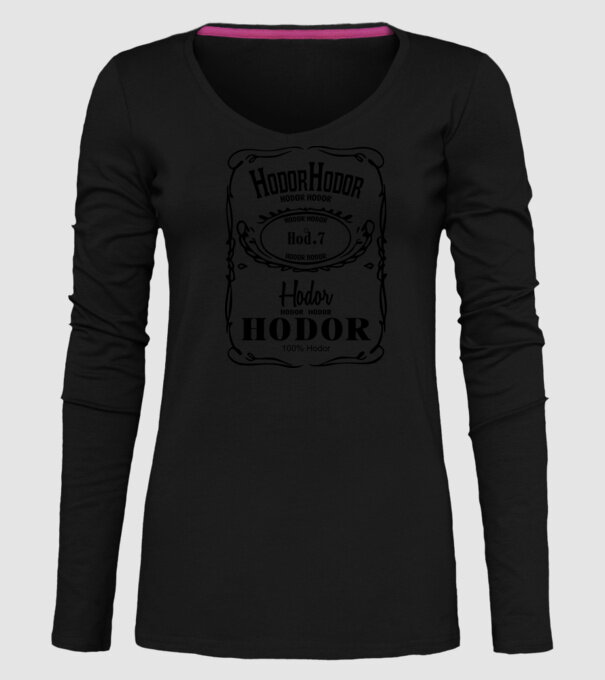 hodor model negru pe tricou
