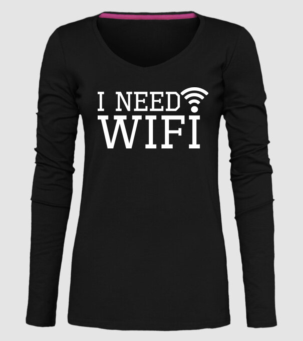I need wifi model negru pe tricou