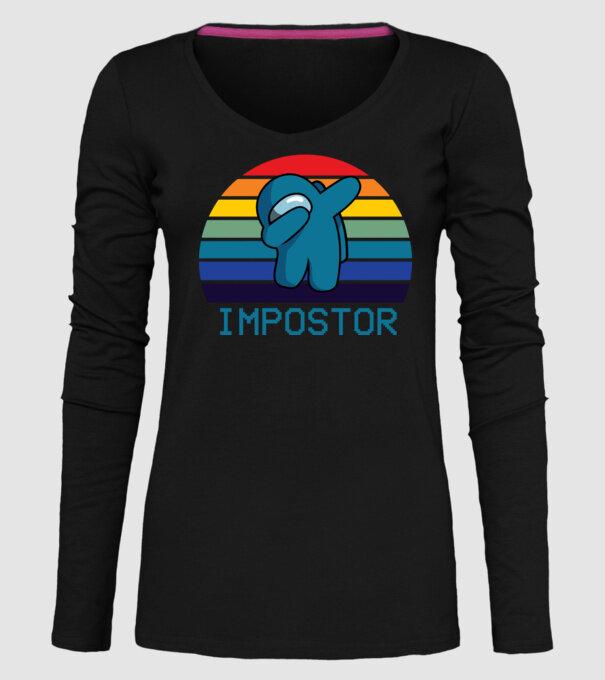 Impostor model negru pe tricou