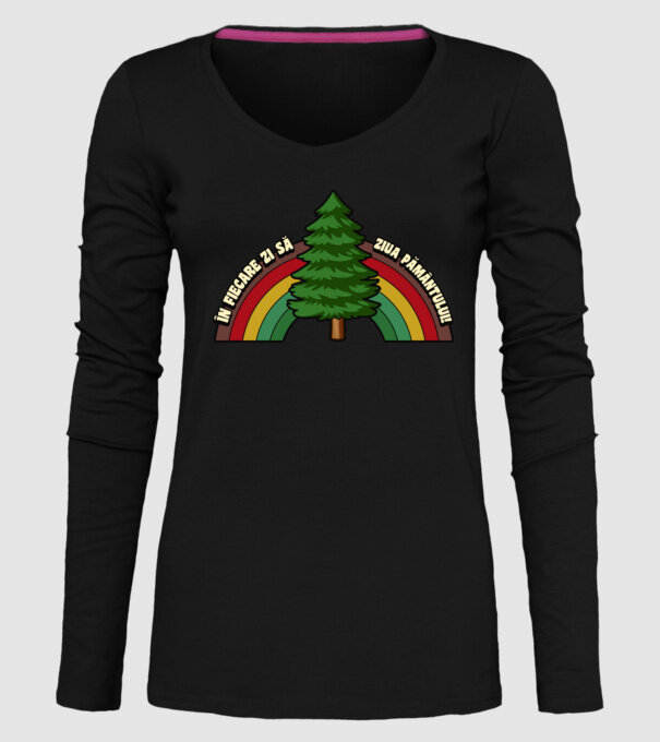 În fiecare zi - să fie Ziua Pământului! model negru pe tricou