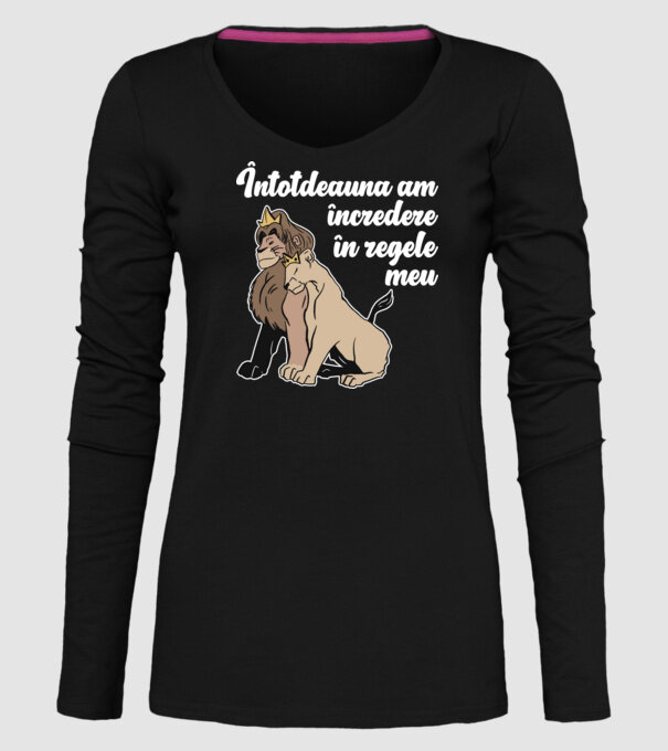 Întotdeauna am încredere în regele meu model negru pe tricou