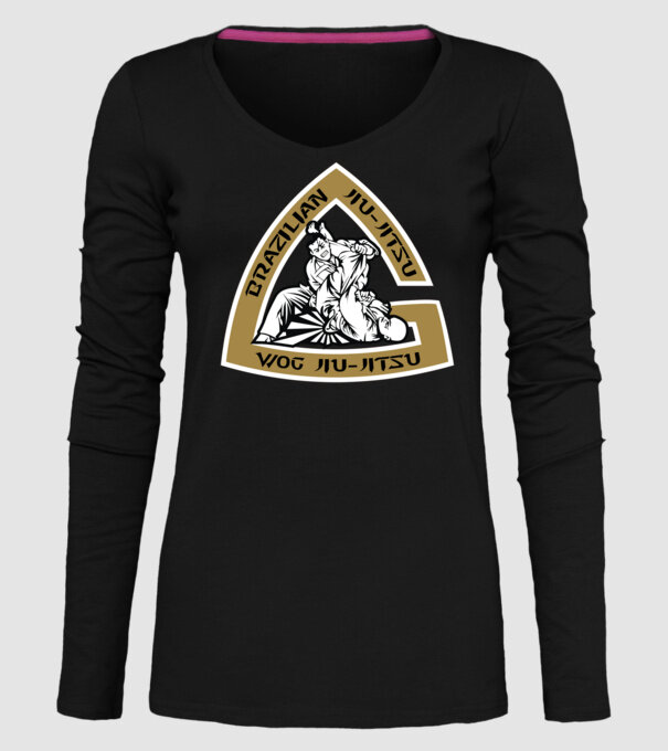 Jiu Jitsu model negru pe tricou