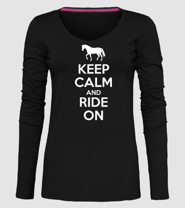 keep calm model negru pe tricou