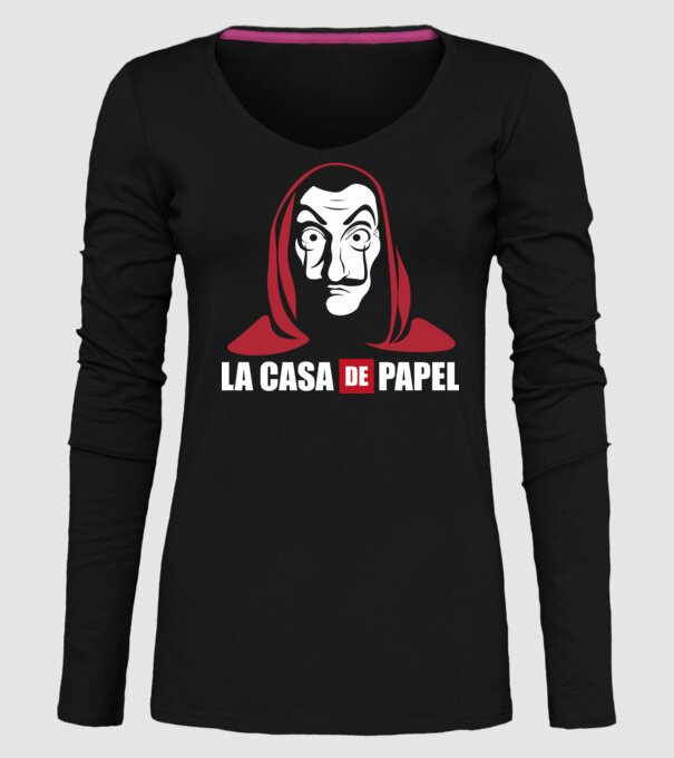 la cas de papel logo model negru pe tricou