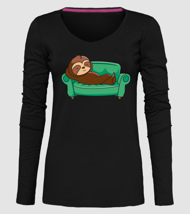 Leneș model negru pe tricou