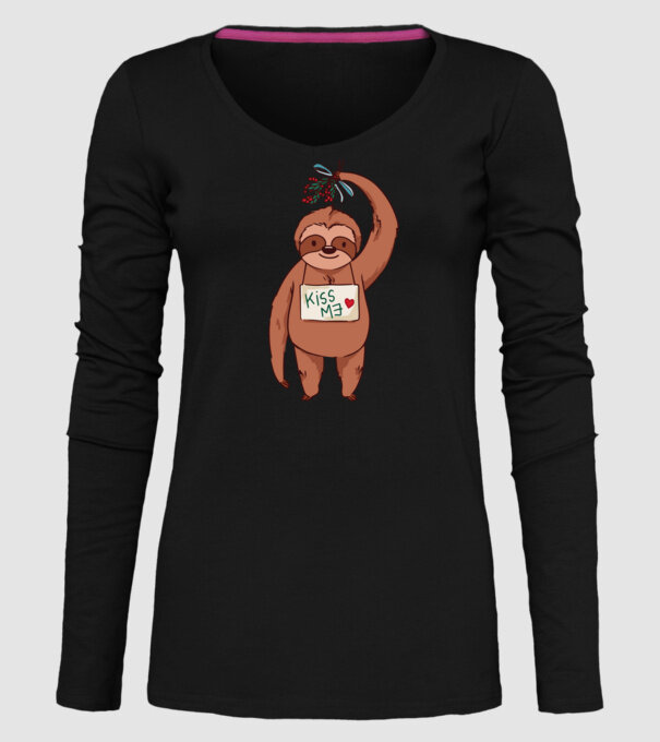 Leneș model negru pe tricou
