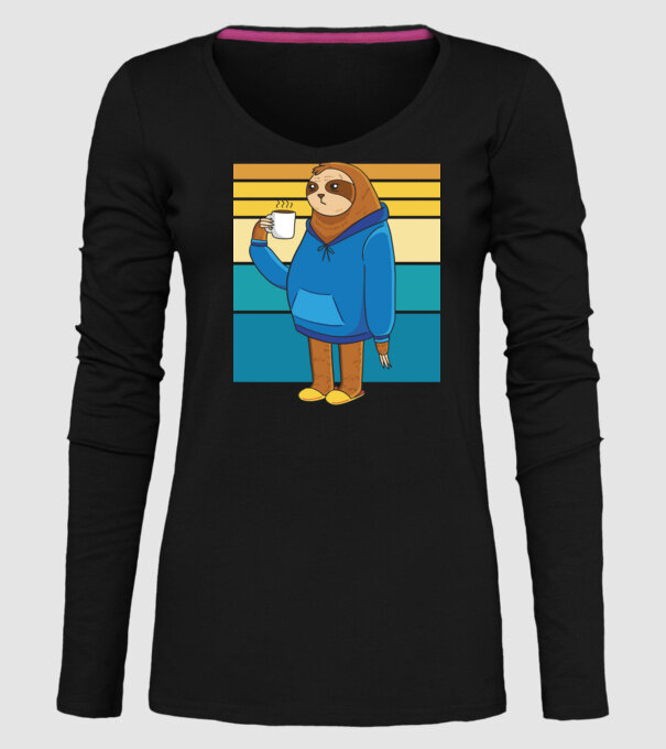 Leneș model negru pe tricou