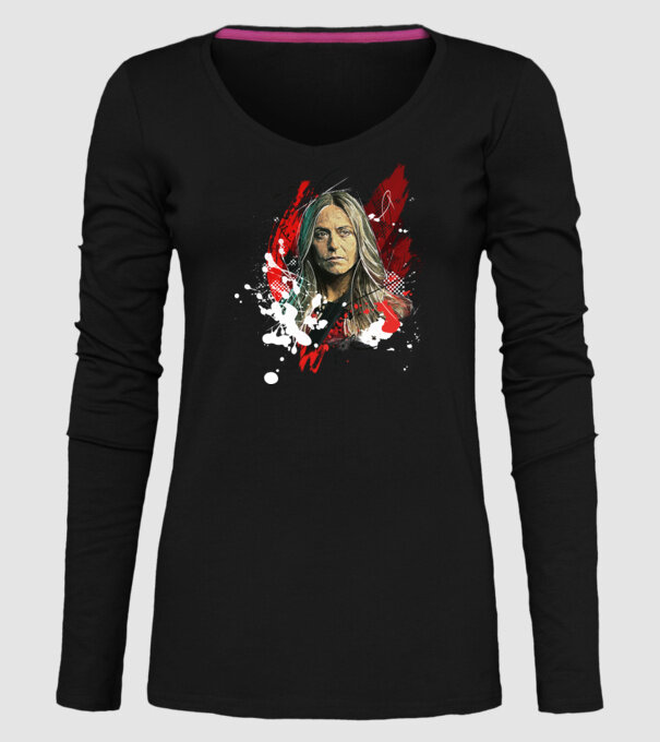 lisboa poster model negru pe tricou