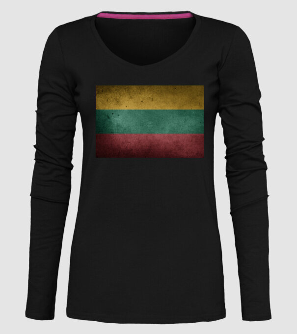 LITHUANIA model negru pe tricou