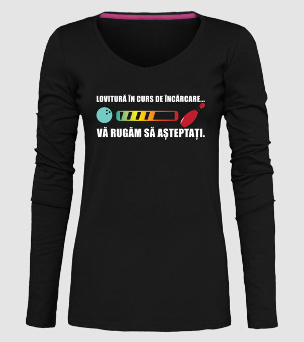 lovitură în curs de încărcare .. vă rugăm să așteptați. model negru pe tricou