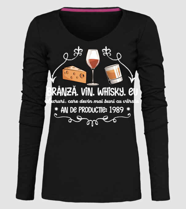 Lucruri, care devin mai buni cu vârsta 1989 35 de ani model negru pe tricou