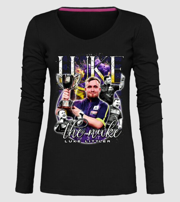 Luke the nuke model negru pe tricou