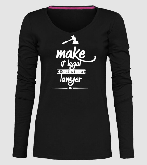 Mage it legal - do it with a lawyer model negru pe tricou