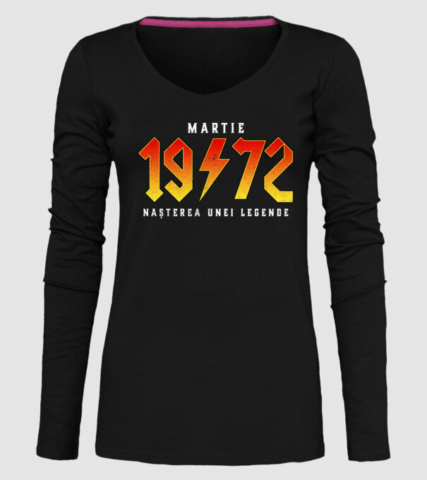Martie - 1972 - nașterea unei legende model negru pe tricou