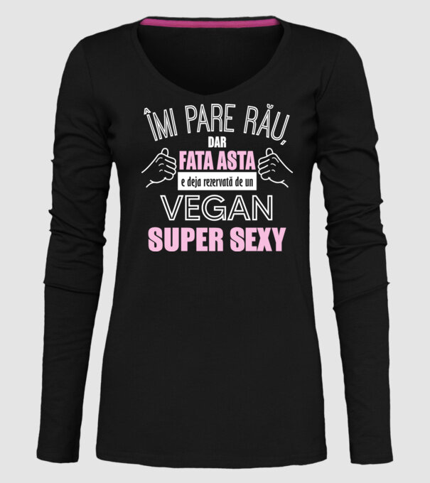 mi pare rău, dar fata asta e deja rezervată de un vegan super sexy model negru pe tricou
