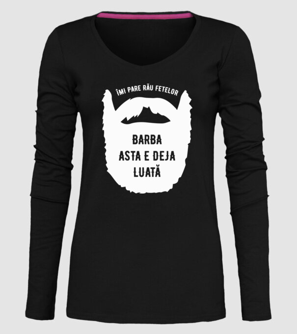 îmi pare rău fetelor, barba asta e deja luată model negru pe tricou