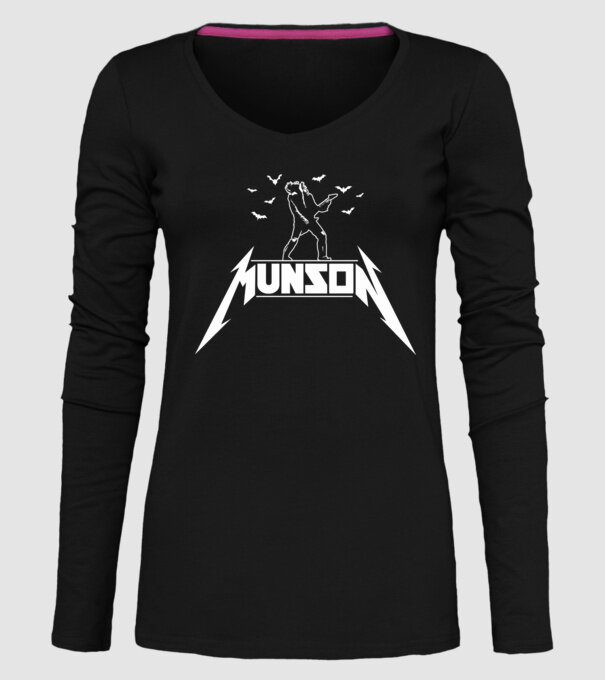 munson parody stranger things model negru pe tricou