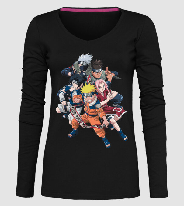 NARUTO model negru pe tricou