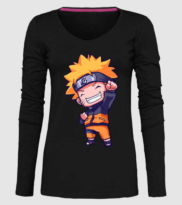 NARUTO model negru pe tricou
