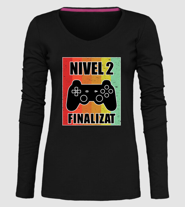 Nivel 2 finalizat model negru pe tricou
