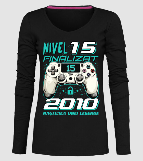 Nivel finalizat 15 2010 model negru pe tricou