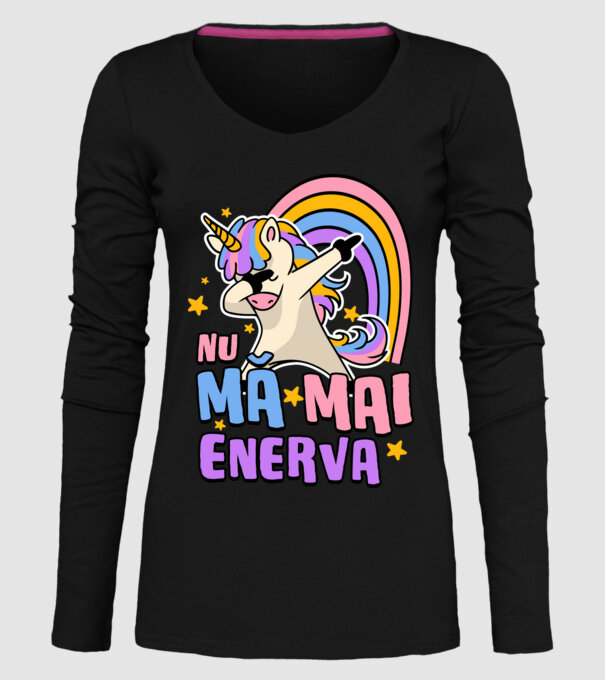 Nu mă mai enerva model negru pe tricou