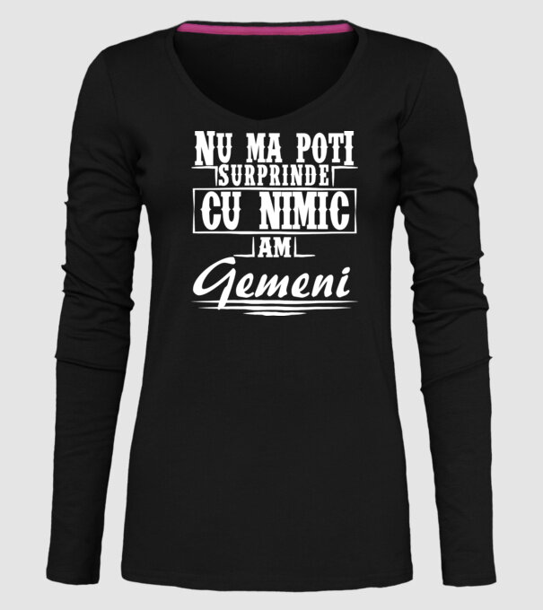 Nu mă poți surprinde cu nimic, am gemeni model negru pe tricou