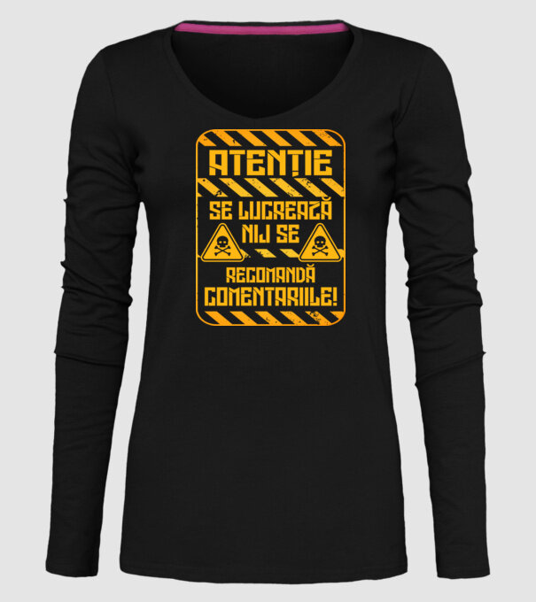 Nu se recomandă comentariile model negru pe tricou