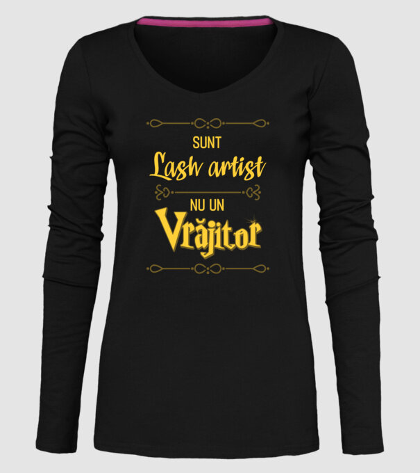 Sunt lash artist, nu un vrăjitor model negru pe tricou