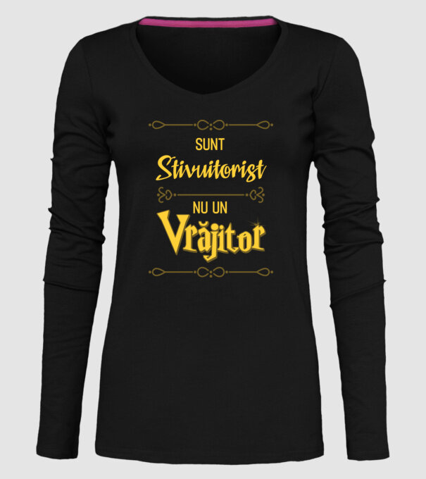 Sunt stivuitorist, nu un vrăjitor model negru pe tricou