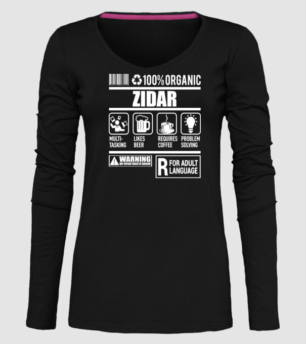Organic zidar model negru pe tricou