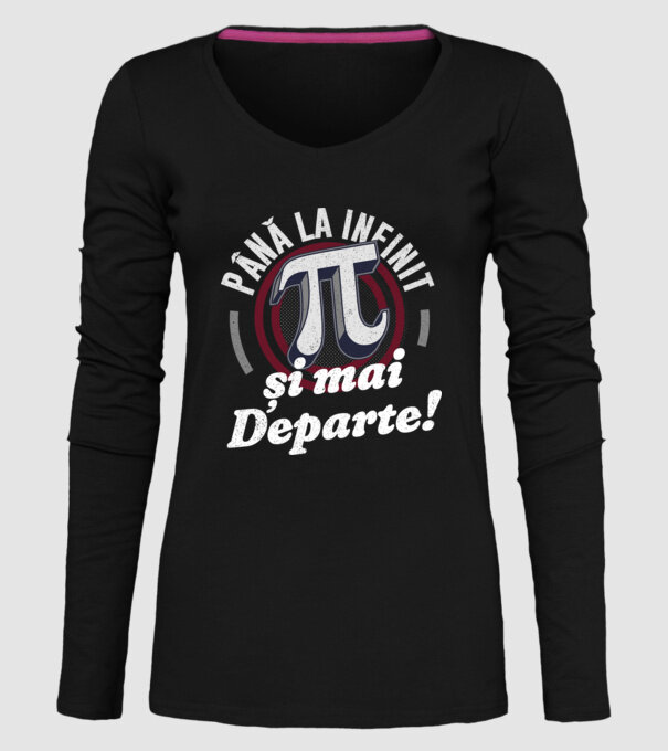 Până la infinit și mai departe! model negru pe tricou