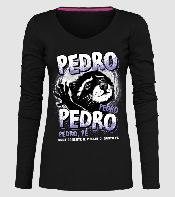 PEDRO PEDRO PEDRO model negru pe tricou