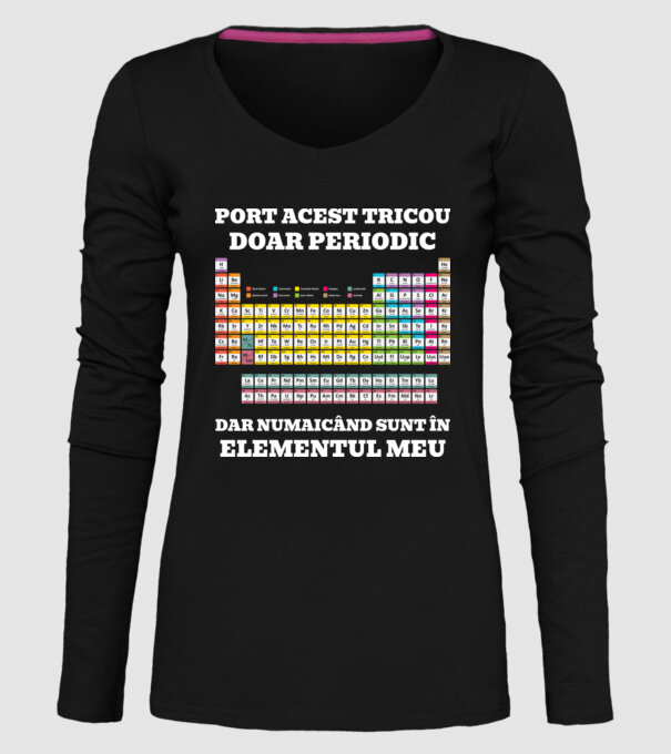 port acest tricou doar periodic, dar numai când sunt în elementul meu model negru pe tricou