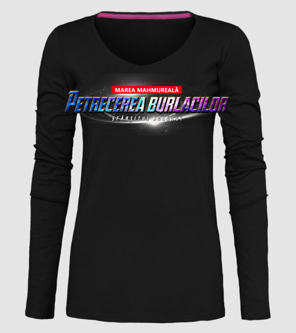 Petrecere de burlac Sfârșitul jocului model negru pe tricou