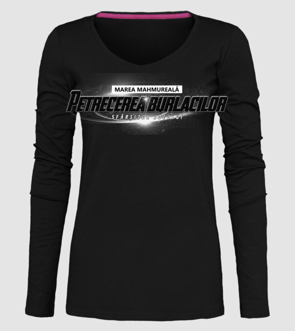 Petrecere de burlac Sfârșitul jocului model negru pe tricou