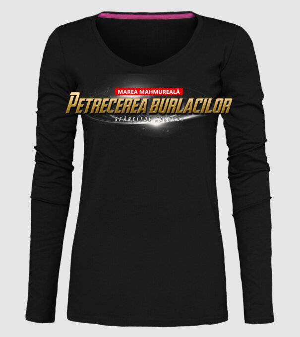Petrecere de burlac Sfârșitul jocului model negru pe tricou