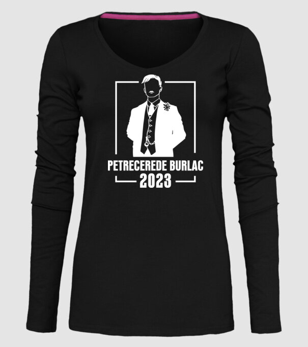 Petrecere de burlac model negru pe tricou
