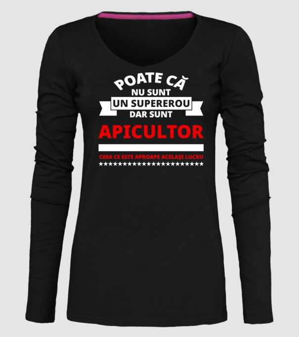 Poate că nu sunt un supererou, dar sunt APICULTOR, ceea ce este aproape același lucru model negru pe tricou