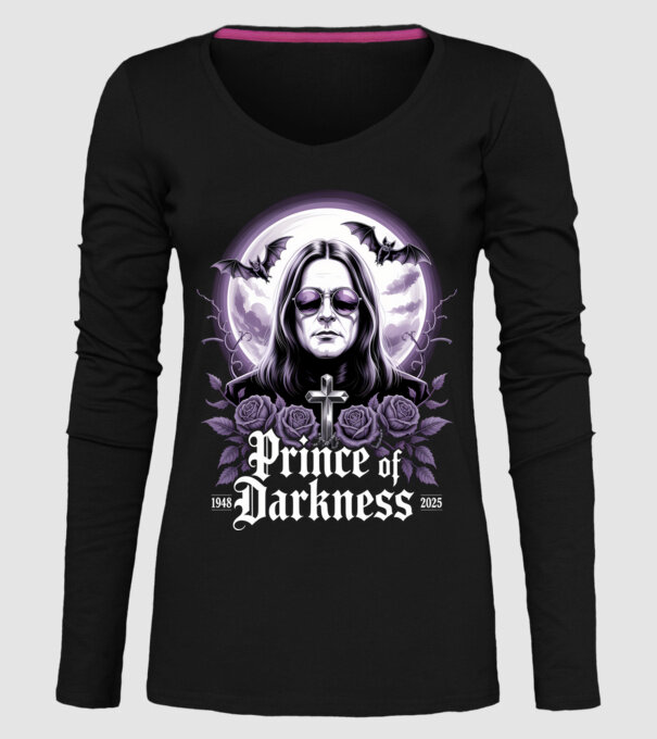 Prince of Darkness model negru pe tricou