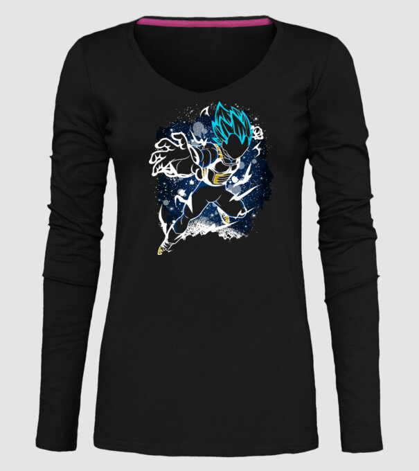 prince vegeta dragonball model negru pe tricou