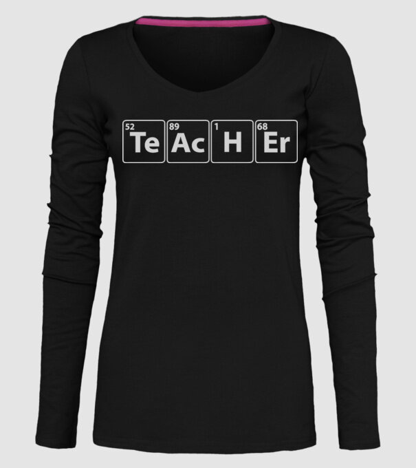 Profesor de chimie model negru pe tricou