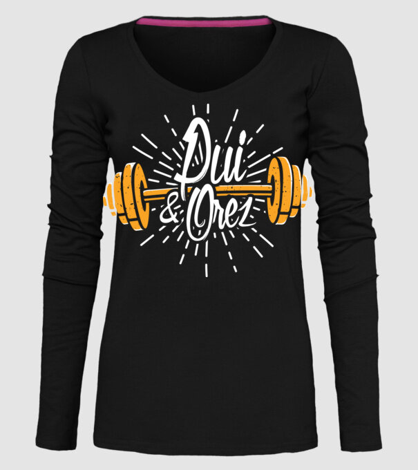 Pui & orez model negru pe tricou