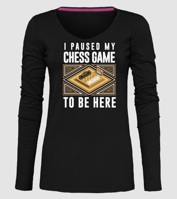 Pused my chess game model negru pe tricou