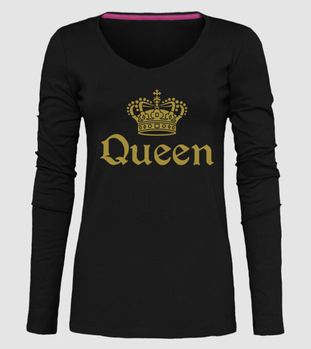 Queen model negru pe tricou