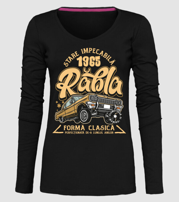 Rablă 1965 model negru pe tricou