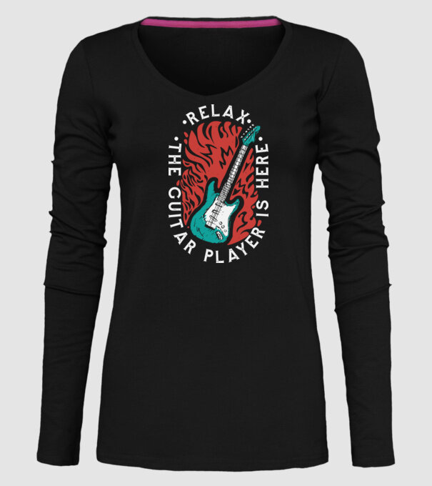 Relax model negru pe tricou