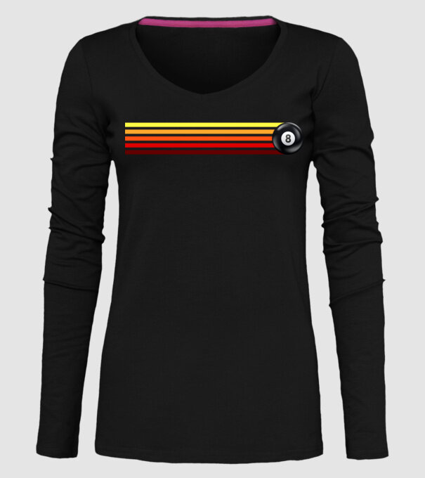Retro - Vintage 8 ball 2 model negru pe tricou